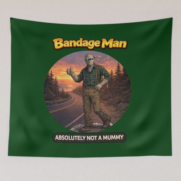 Item preview, Bandage Man WestCoast Cryptids(TM) Absolutely NOT a Mummy designed and sold by Wondergirl Wanderings.