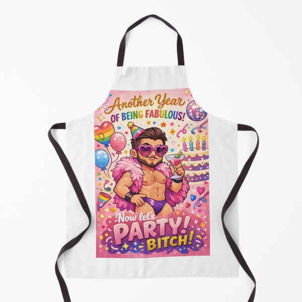 Item preview, Gay Birthday Greetings with Pride Balloons and Disco Vibes designed and sold by Aryabek.