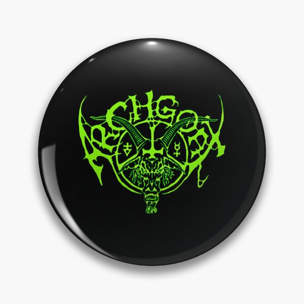 Item preview, Archgoat – Blasphemous Goat Sigil Logo In Neon Green War Metal Style  designed and sold by Alitrnbull.