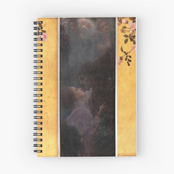 Item preview, Liebe by Gustav Klimt: Symbolist Lovers Fine Art Poster designed and sold by artofuniverse.
