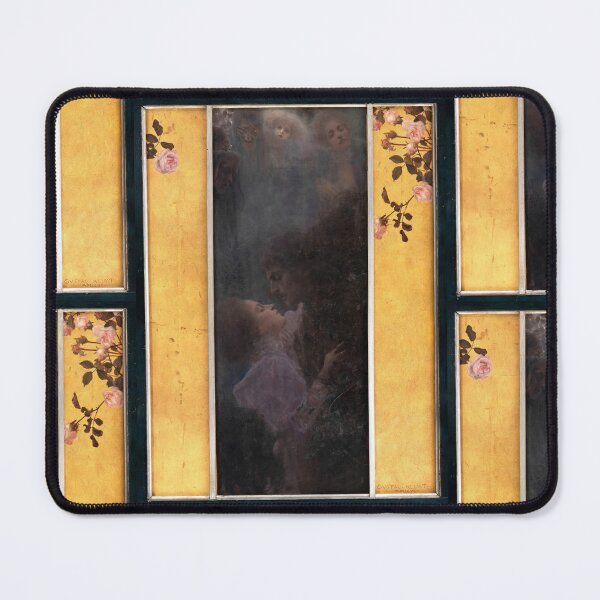 Item preview, Liebe by Gustav Klimt: Symbolist Lovers Fine Art Poster designed and sold by artofuniverse.