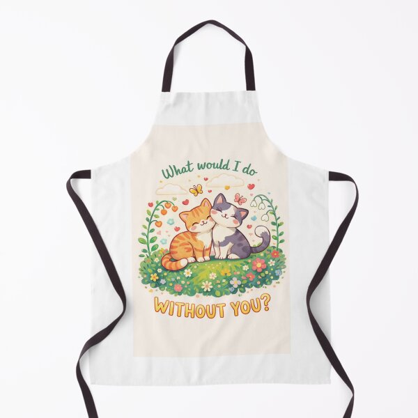 Item preview, Cute Cat Friendship Greeting with Butterflies and Floral Meadow designed and sold by Aryabek.