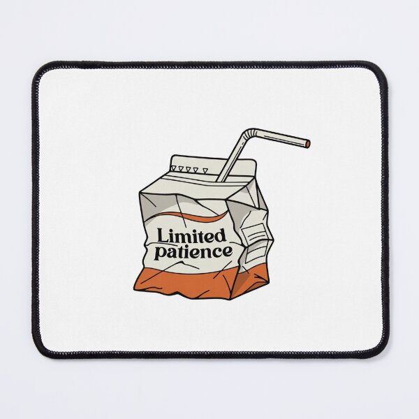 Item preview, Limited Patience Juice Carton Sarcastic Message Illustration designed and sold by SassyArtistry.
