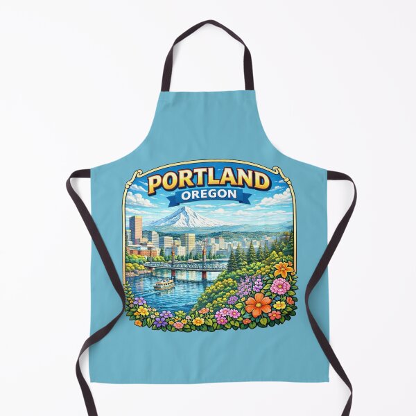 Item preview, Portland, Oregon - Mount Hood & River City designed and sold by Myra365Art.