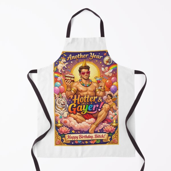 Item preview, Celestial Gay Birthday with Unicorns and Rainbows designed and sold by Aryabek.