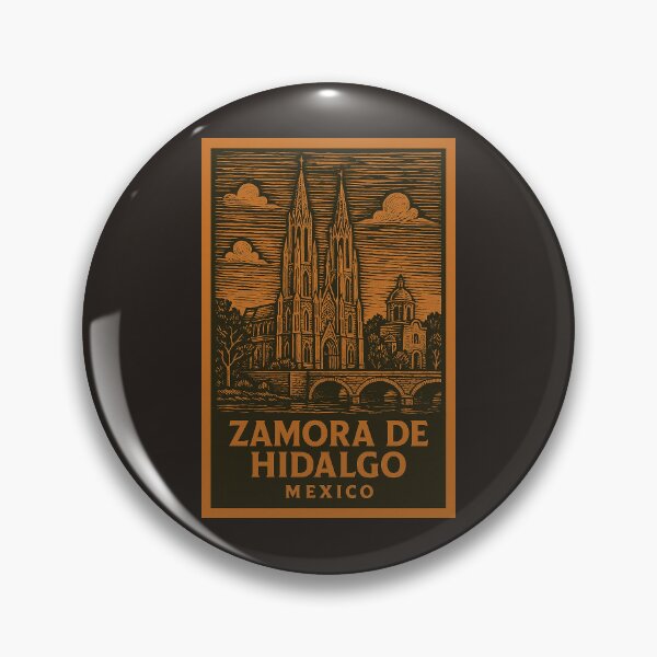 Item preview, Zamora de Hidalgo Mexico Linocut Style  designed and sold by Thistle-TShop.