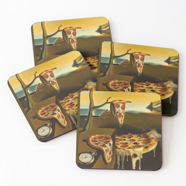 Item preview, The Persistence of Pizza - Dali Melting Clocks Art Parody designed and sold by SammyMorry.