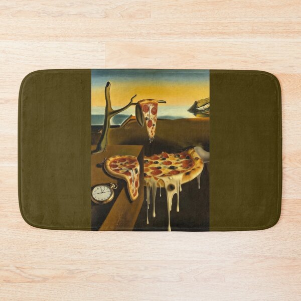 Item preview, The Persistence of Pizza - Dali Melting Clocks Art Parody designed and sold by SammyMorry.