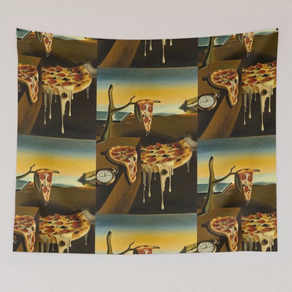 Item preview, The Persistence of Pizza - Dali Melting Clocks Art Parody designed and sold by SammyMorry.