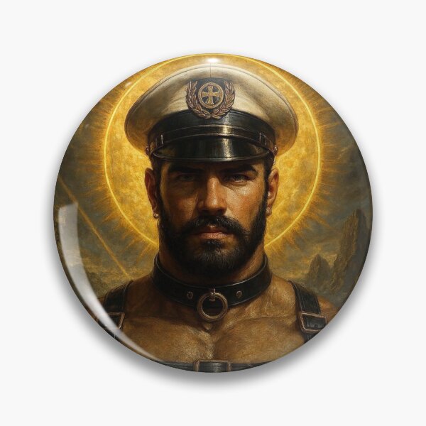 Item preview, Gay Leather Gods Hyperrealism Gay Pride Graphic Design designed and sold by ItsAKinkThing.