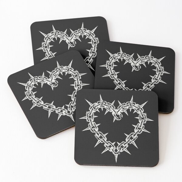 Item preview, Grunge Spiked Chain Heart Sketch designed and sold by AdyKurniawan.