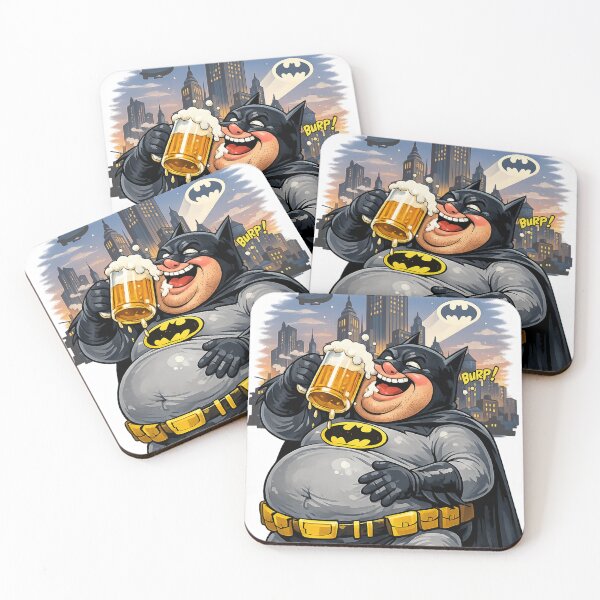 Item preview, Bat*man with a Beer – Funny Superhero Fanart designed and sold by Arte Cartoon From TagTeam Group.