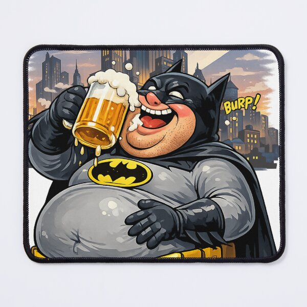 Item preview, Bat*man with a Beer – Funny Superhero Fanart designed and sold by Arte Cartoon From TagTeam Group.