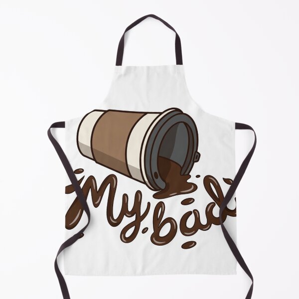 Item preview, Spilled Coffee My Bad Funny Illustration designed and sold by SassyArtistry.
