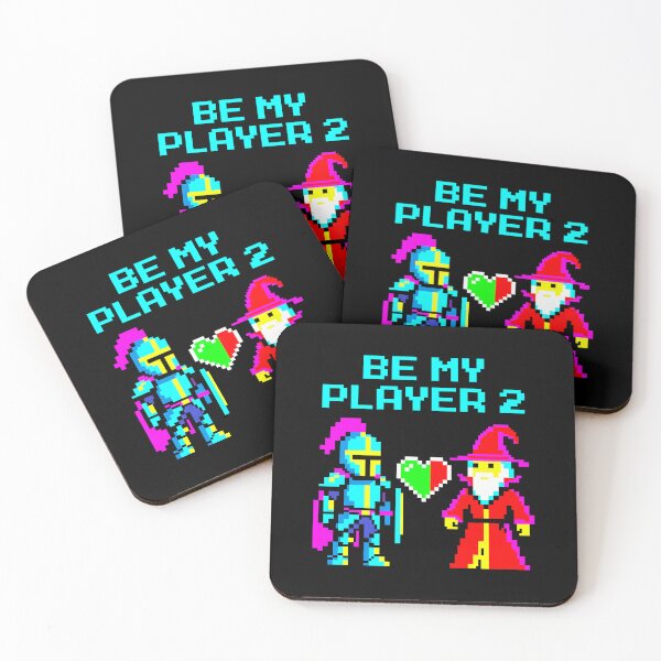 Item preview, Be My Player 2 Retro Pixel Gamer Love designed and sold by ZuToMi.