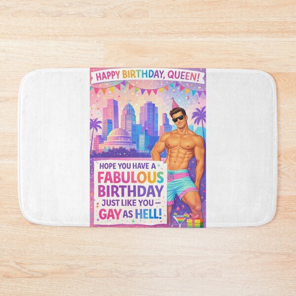 Item preview, Happy Birthday Queen Greeting with Rainbow Pride Vibes designed and sold by Aryabek.