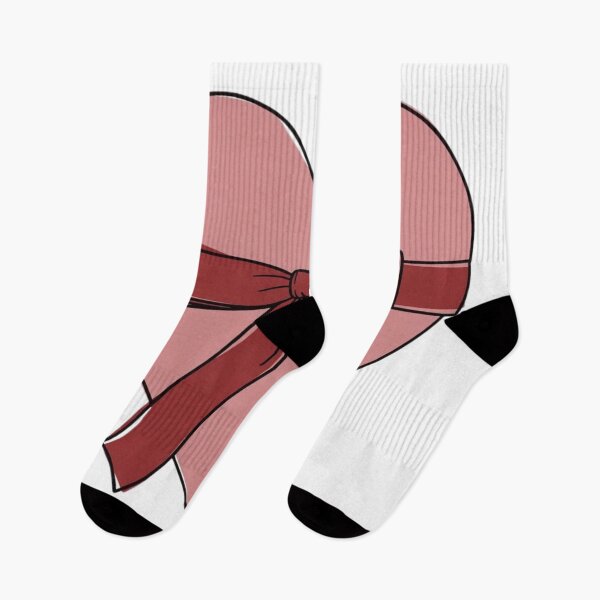 Item preview, Soft Girl Aesthetic Valentine day - Pink Heart with Red Bow designed and sold by Nordic Echo.