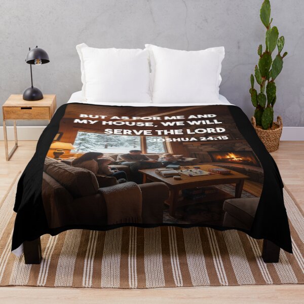Item preview, Family in Cozy Cabin with Bible Verse designed and sold by Daniel Abdelmaseih.