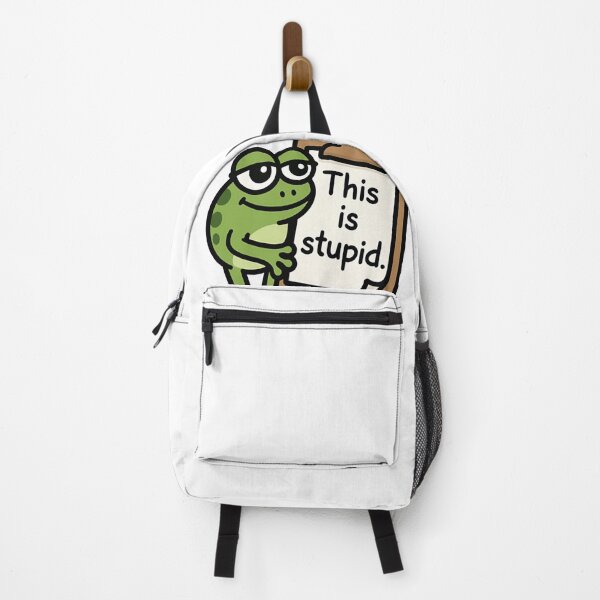 Item preview, Annoyed Frog Holding Clipboard This Is Stupid designed and sold by SassyArtistry.