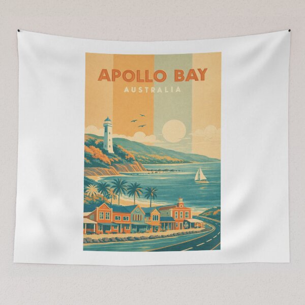 Item preview, Apollo Bay Coastal Town and Lighthouse on the Great Ocean Road, Victoria, Australia designed and sold by Aryabek.