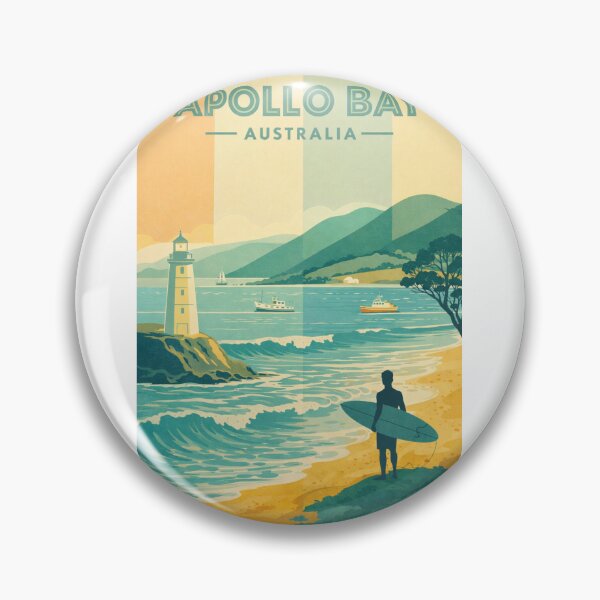 Item preview, Apollo Bay Surf Coast and Lighthouse View from Otway Ranges, Victoria, Australia designed and sold by Aryabek.