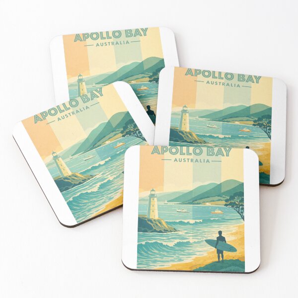 Item preview, Apollo Bay Surf Coast and Lighthouse View from Otway Ranges, Victoria, Australia designed and sold by Aryabek.