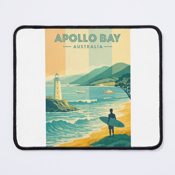 Item preview, Apollo Bay Surf Coast and Lighthouse View from Otway Ranges, Victoria, Australia designed and sold by Aryabek.