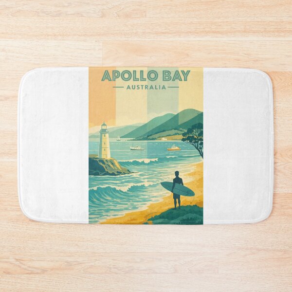 Item preview, Apollo Bay Surf Coast and Lighthouse View from Otway Ranges, Victoria, Australia designed and sold by Aryabek.