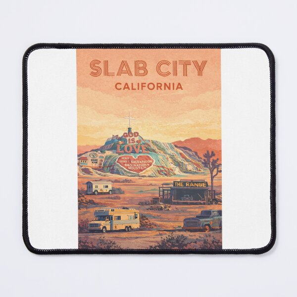 Item preview, Slab City Desert Settlement with Salvation Mountain near Niland, California designed and sold by Aryabek.