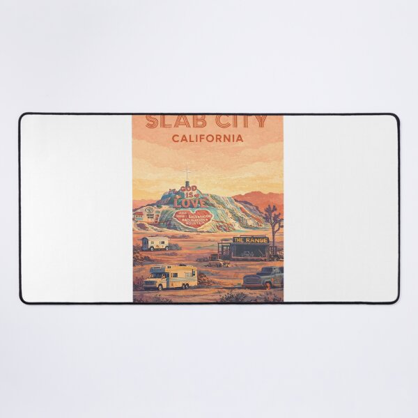 Item preview, Slab City Desert Settlement with Salvation Mountain near Niland, California designed and sold by Aryabek.