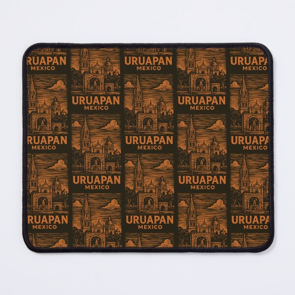 Item preview, Uruapan Mexico Linocut Style designed and sold by Thistle-TShop.