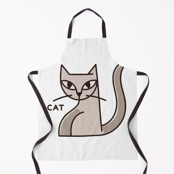Item preview, Felino cubista sentado con formas angulares y cola curva designed and sold by SassyArtistry.
