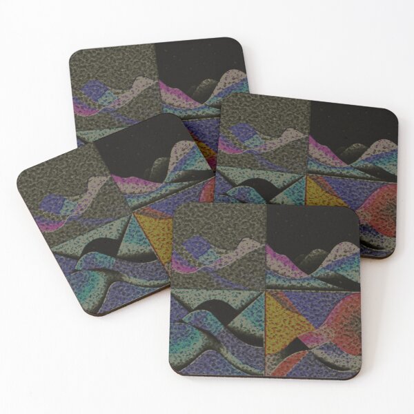 Item preview, four currents dark enameled colorful geometric abstract design designed and sold by SmashingDeals.