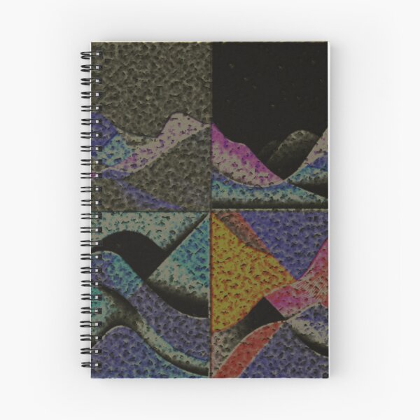 Item preview, four currents dark enameled colorful geometric abstract design designed and sold by SmashingDeals.