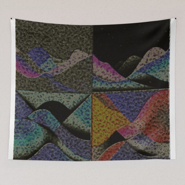 Item preview, four currents dark enameled colorful geometric abstract design designed and sold by SmashingDeals.