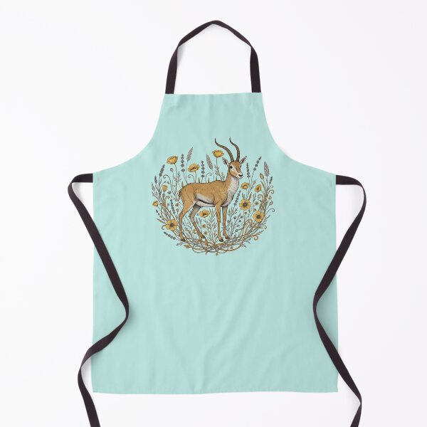 Item preview, Vintage Saiga Antelope Botanical Wildlife Illustration designed and sold by BirdsnStuff.