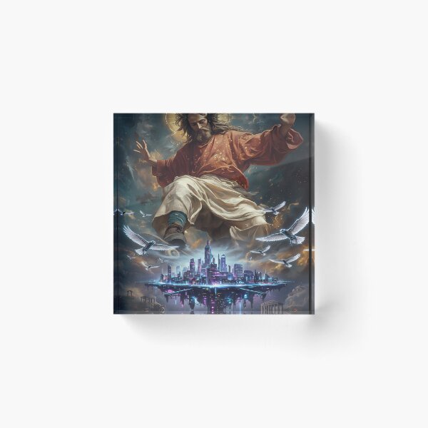 Item preview, Jesus Christ over futuristic city designed and sold by Daniel Abdelmaseih.