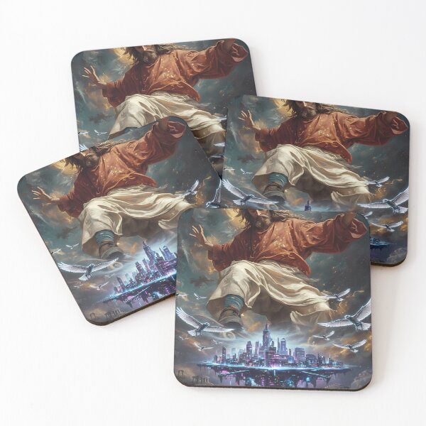 Item preview, Jesus Christ over futuristic city designed and sold by Daniel Abdelmaseih.