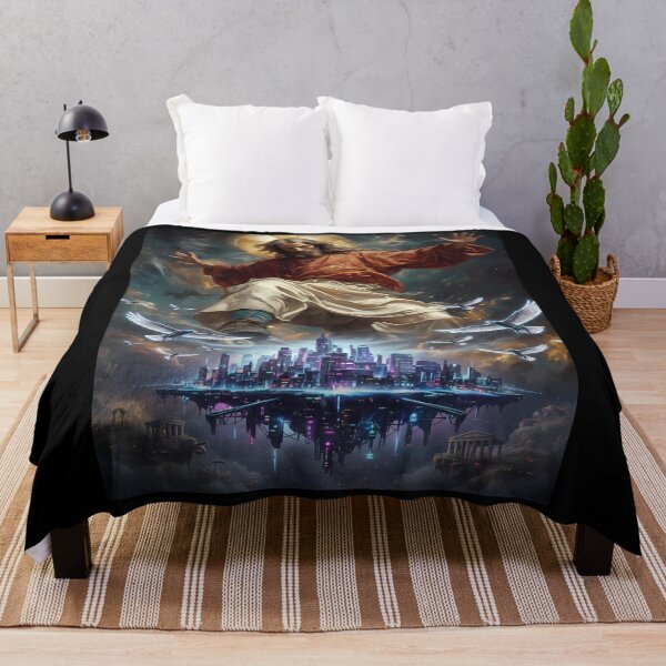 Item preview, Jesus Christ over futuristic city designed and sold by Daniel Abdelmaseih.
