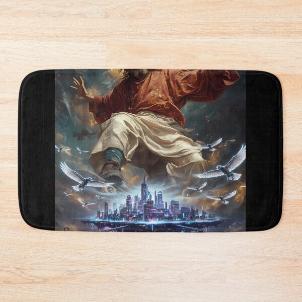 Item preview, Jesus Christ over futuristic city designed and sold by Daniel Abdelmaseih.