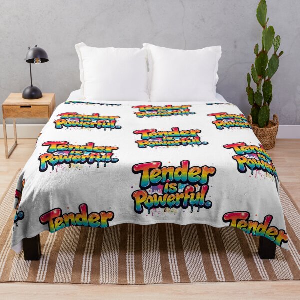 Item preview, Tender Is Powerful Rainbow Quote – Colorful Empowerment Design on Apparel, Stickers & Gifts designed and sold by Pride_Prints.