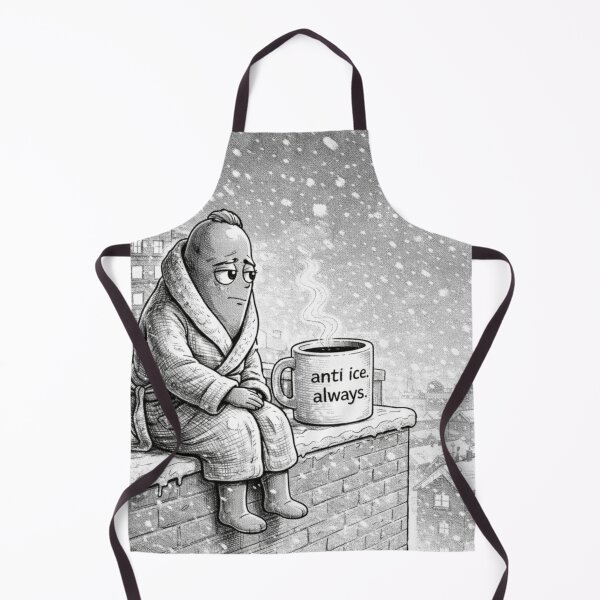 Item preview, Anti Ice Always – Snowy Morning Coffee Mood designed and sold by ComedyInkFactor.