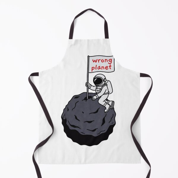 Item preview, Astronaut Sitting On Rock Holding Wrong Planet Flag designed and sold by SassyArtistry.