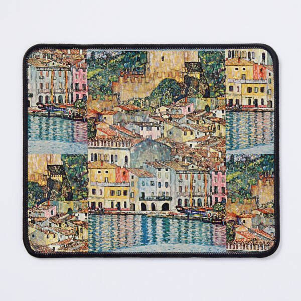 Item preview, Malcesine on Lake Garda by Gustav Klimt: Vintage Lakeside Village Poster designed and sold by artofuniverse.