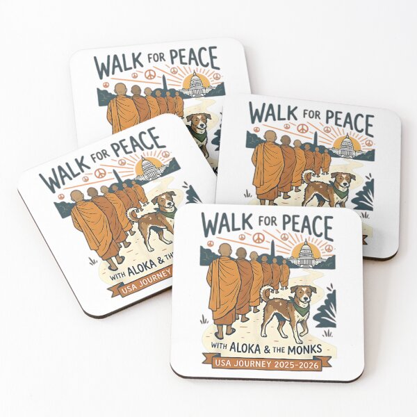 Item preview, Walk for Peace Monks Dog USA Journey 2025-2026 Vintage Zen designed and sold by JaidyKris.