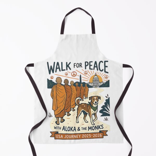 Item preview, Walk for Peace Monks Dog USA Journey 2025-2026 Vintage Zen designed and sold by JaidyKris.