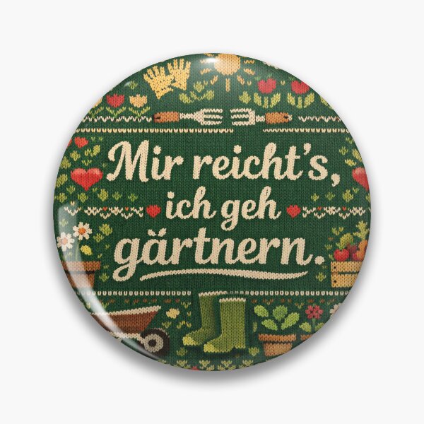 Item preview, I've had enough, I'm going to garden. Knitting design, garden love designed and sold by Mauswohn.