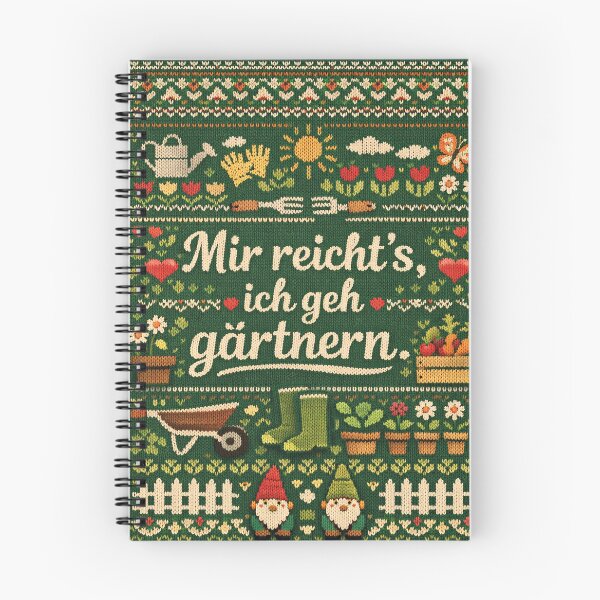 Item preview, I've had enough, I'm going to garden. Knitting design, garden love designed and sold by Mauswohn.