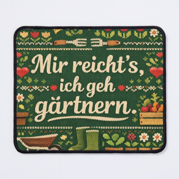 Item preview, I've had enough, I'm going to garden. Knitting design, garden love designed and sold by Mauswohn.
