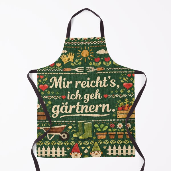 Item preview, I've had enough, I'm going to garden. Knitting design, garden love designed and sold by Mauswohn.